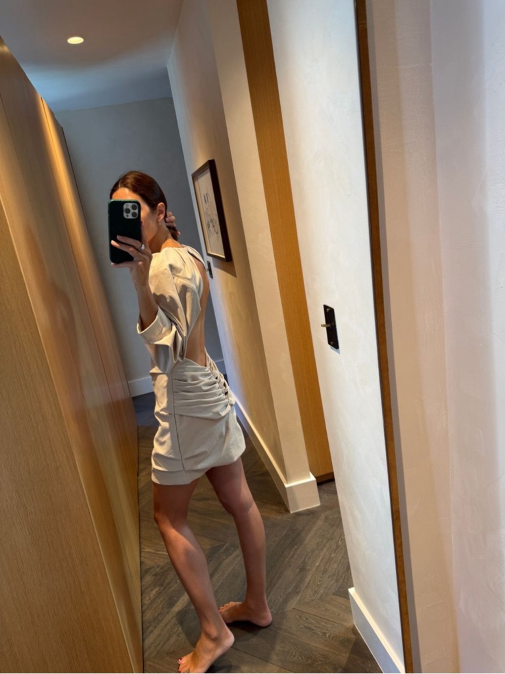 Paris Georgia Mini Dress with Puff Sleeves - Picture 2 of 7